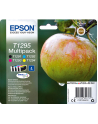 EPSON T1295 ink cartridge black and tri-colour high capacity 11.2ml- 3 x 7ml 4-pack RF-AM blister - nr 1