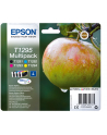 EPSON T1295 ink cartridge black and tri-colour high capacity 11.2ml- 3 x 7ml 4-pack RF-AM blister - nr 6