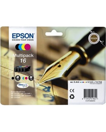 EPSON 16 ink cartridge black and tri-colour standard capacity 14.7ml 1-pack RF-AM blister