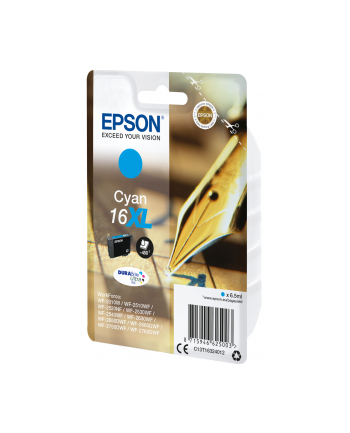 EPSON 16XL ink cartridge cyan high capacity 6.5ml 450 pages 1-pack RF-AM blister