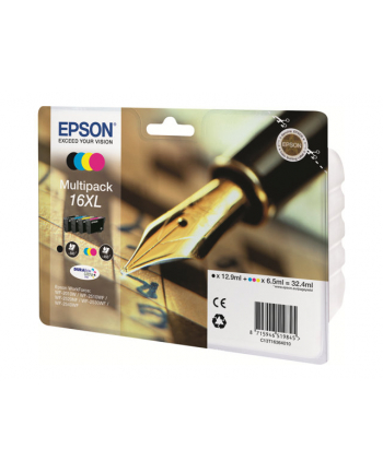 EPSON 16XL ink cartridge black and tri-colour high capacity 32.4ml 1-pack RF-AM blister