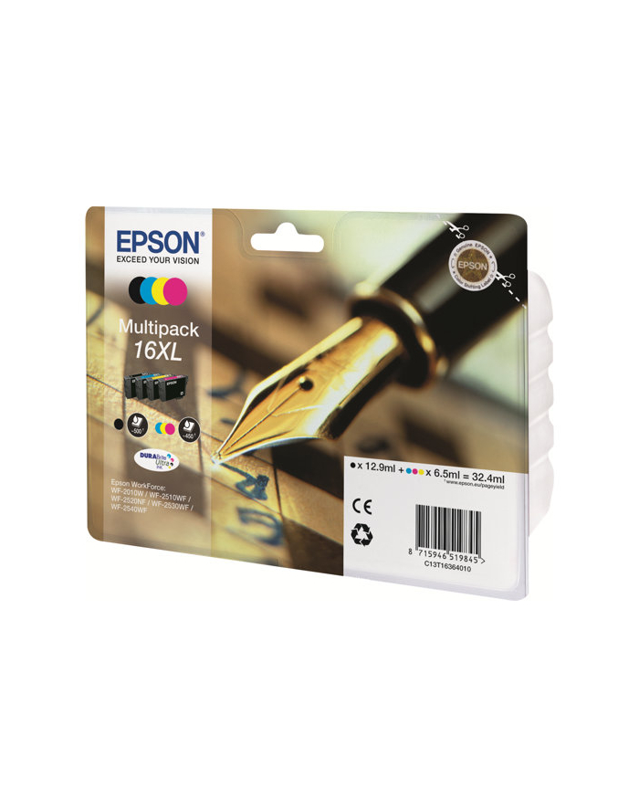 EPSON 16XL ink cartridge black and tri-colour high capacity 32.4ml 1-pack RF-AM blister główny