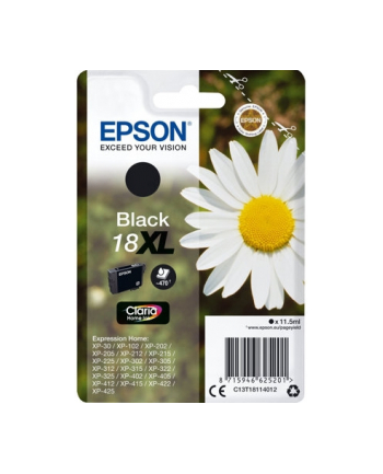 EPSON 18XL ink cartridge black high capacity 11.5ml 470 pages 1-pack RF-AM blister