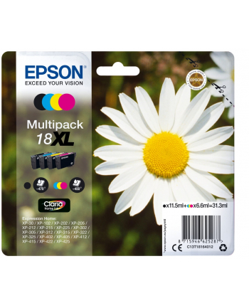 EPSON 18XL ink cartridge black and tri-colour high capacity 31.3ml 1-pack RF-AM blister multi tag nr 1