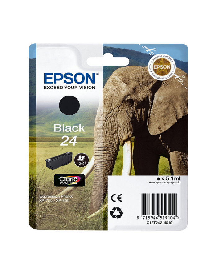 EPSON C13T24214012 Tusz Epson T2421 black 5,1 ml XP-750/850 główny