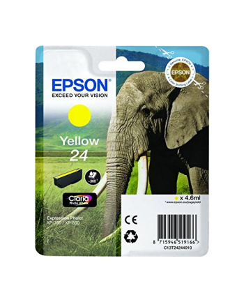 EPSON C13T24244012 Tusz Epson T2424 yellow 4,6 ml XP-750/850