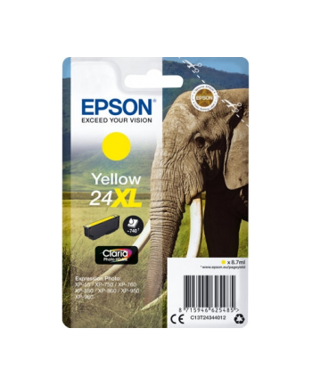 EPSON 24XL ink cartridge yellow high capacity 8.7ml 740 pages 1-pack RF-AM blister