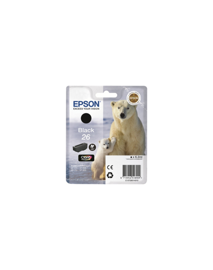 EPSON C13T26014012 Tusz Epson T2601 black Claria 6,2 ml XP-600/700/800 główny