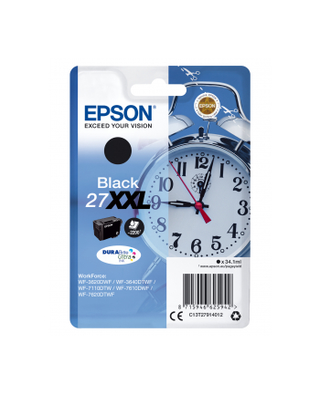 EPSON C13T27914022 Tusz Epson T2791 black 27 XXL DURABrite Ultra BLISTER RF+AM