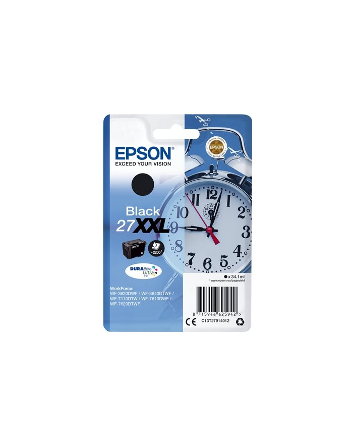 EPSON C13T27914022 Tusz Epson T2791 black 27 XXL DURABrite Ultra BLISTER RF+AM główny