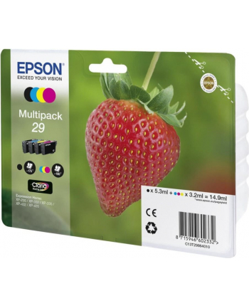 EPSON Multipack Fraise - Ink Claria Home Black Cyan Magenta Yellow