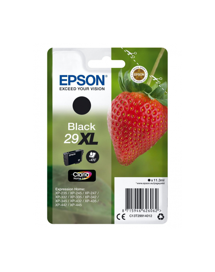 EPSON Cartridge Fraise - Ink Claria Home Black (XL) główny