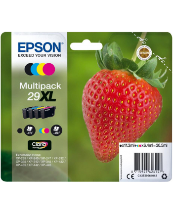 EPSON Multipack Fraise - Encre Claria Home Black Cyan Magenta Yellow (XL)