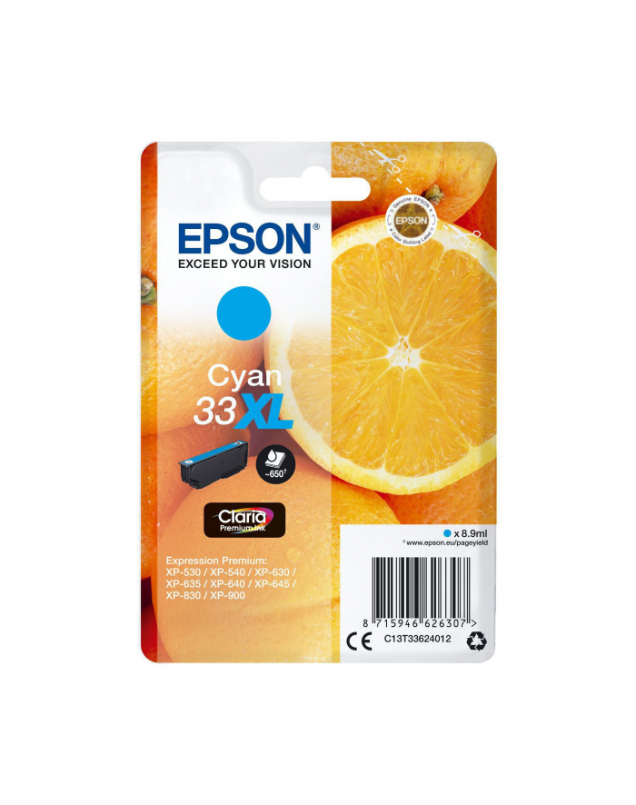 EPSON Cartouche Oranges ink Claria Premium C (XL) główny