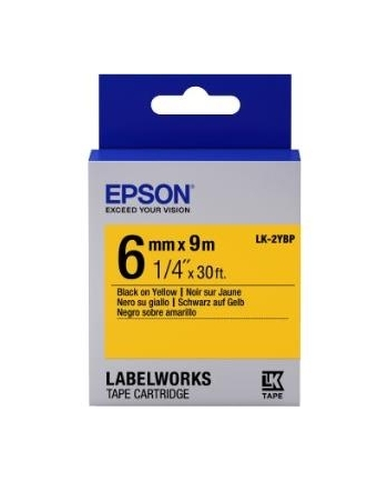 EPSON LK-2YBP Couleur pastel Noir/Jaune 6/9