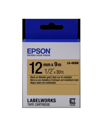 EPSON LK-4KBM Métallisé Noir/Ort 12/9