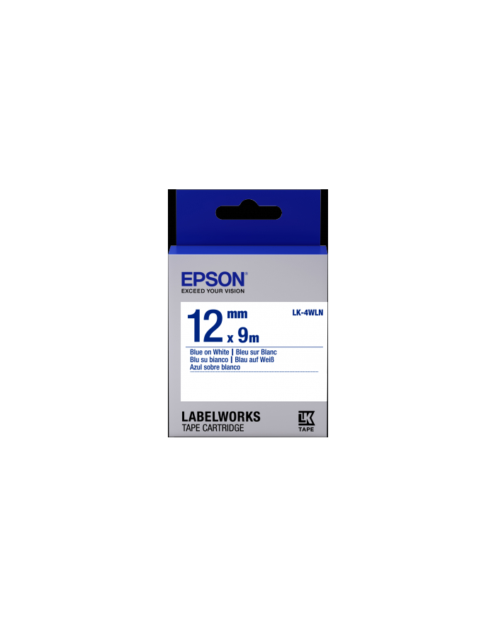 EPSON LK-4WLN Standard Bleu/Blanc 12/9 główny