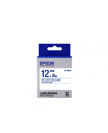 EPSON LK-4WLN Standard Bleu/Blanc 12/9