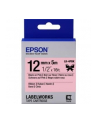 EPSON Label Cartridge Satin Ribbon LK-4PBK Black/Pink 12mm (5m) - nr 1