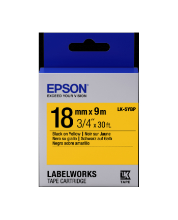 EPSON LK-5YBP Couleur pastel Noir/Jaune