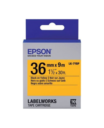 EPSON LK-7YBP Couleur pastel Noir/Jaune