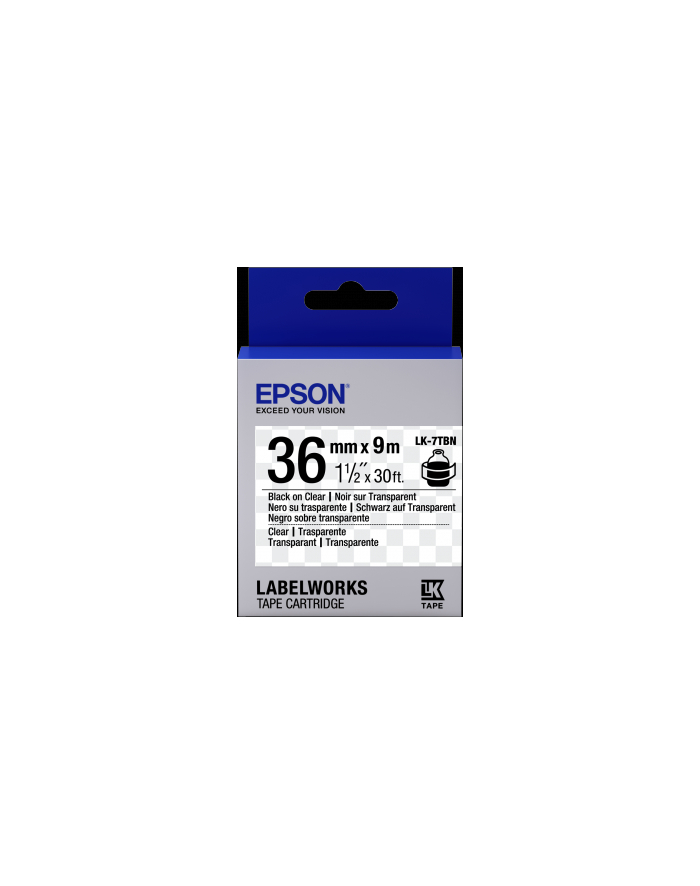 EPSON LK-7TBN Transparent Noir/Transpare główny