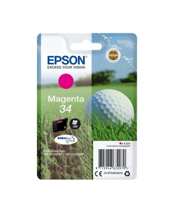 EPSON 34 Ink Magenta 4,2ml Blister