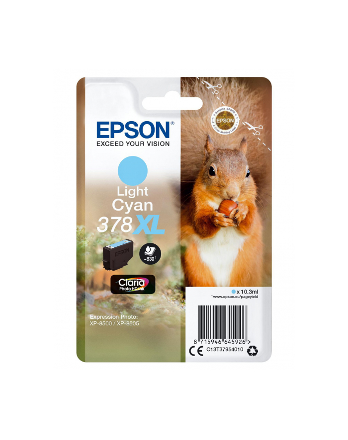 EPSON 378XL Light Cyan Ink Cartridge (With Security) główny