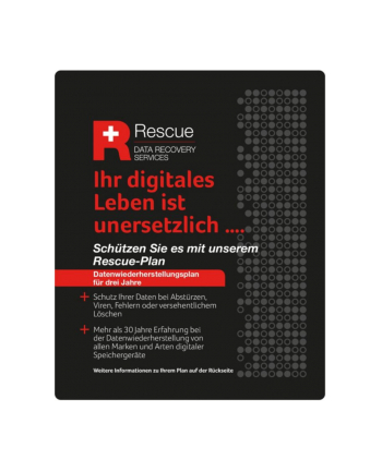 ALSO Rescue Data Recovery plan 3 years for all HDD and SSD by Seagate Language German