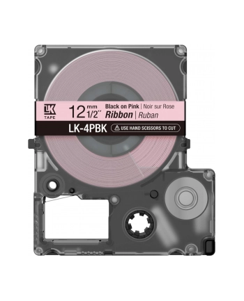 EPSON Label Cartridge Satin Ribbon LK-4PBK Black/Pink 12mm (5m)