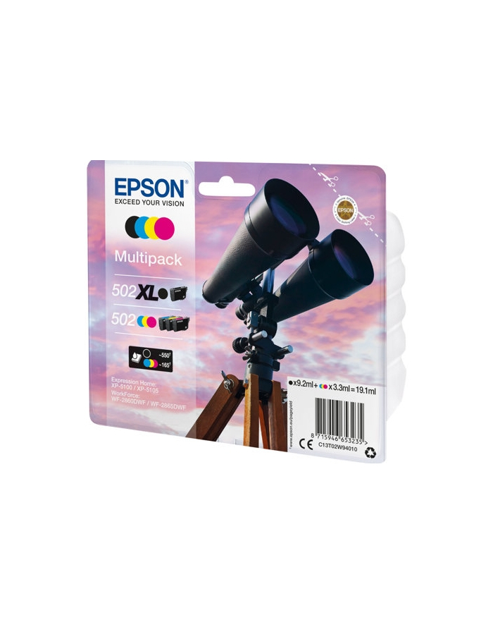 EPSON Multipack 4-colours 502 XL BK SEC główny