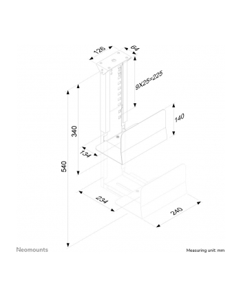NEWSTAR CPU-D200BLACK PC desk mount is a mount to install a desktop PC underneath a desk