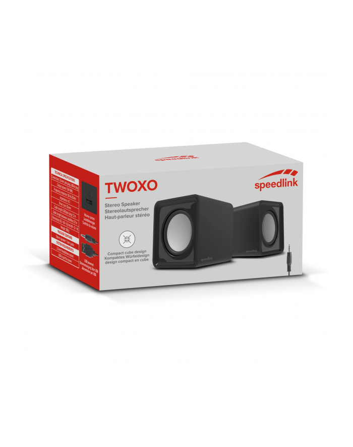 SPEEDLINK TWOXO Stereo Speakers black główny