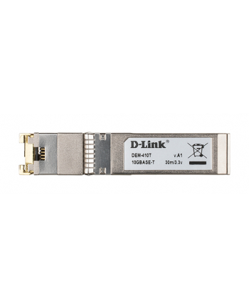 D-LINK 10G SFP+ RJ-45 Transceiver 10Gbit/s Full Duplex up to 30m Cat.6a Cable length at 10GBASE-T and up to 100m