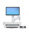 ERGOTRON WORKSTATION STYLEVIEW SIT-STAND COMBO ARM WITH WORKSURFACE BRIGHT WHITE TEXTURE - nr 1