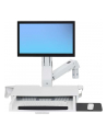 ERGOTRON WORKSTATION STYLEVIEW SIT-STAND COMBO ARM WITH WORKSURFACE BRIGHT WHITE TEXTURE - nr 3