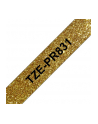 BROTHER TZEPR831 Taśma Brother 12mm Black on Premium Gold - nr 10