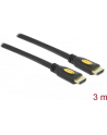 Delock kabel HDMI/HDMI V1.4, 3D TV pozłacane końcówki 3m - nr 33