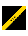 BROTHER TX611 Taśma Brother 6mm BLACK ON YELLOW TAPE - nr 4