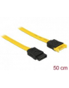 DELOCK 82854 Delock przedłużacz kabla SATA 6Gb/s (M/F), 0,5m żółty - nr 2