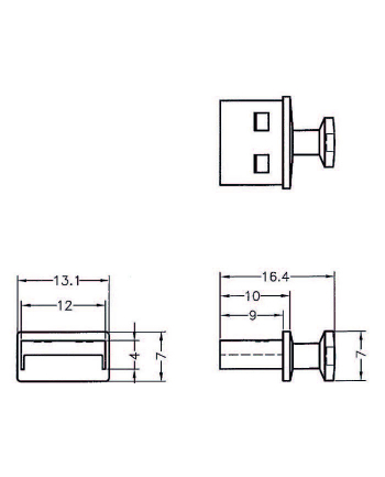 DELOCK 64009 Delock Osłona przeciwkurzowa gniazdo USB Typ-A (F) z uchwytem, 10 szt. czarna