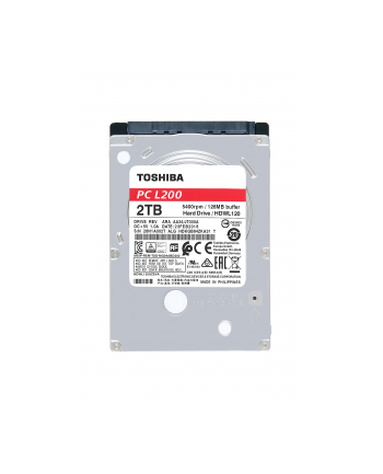toshiba europe TOSHIBA HDWL120EZSTA Dysk twardy Toshiba L200, 2.5, 2TB, SATA/600, 5400RPM, 128MB cache, BOX
