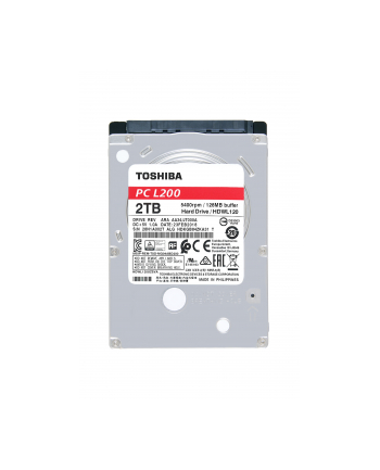 toshiba europe TOSHIBA HDWL120UZSVA Dysk twardy Toshiba L200, 2.5, 2TB, SATA/600, 5400RPM, 128MB cache nr 1