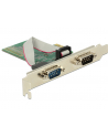 DELOCK 89555 Delock Card PCI express -> 2x RS-232, DB9 (M) - nr 1