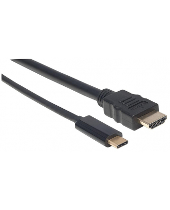 ic intracom MANHATTAN 152235 Manhattan Kabel monitorowy adapter USB-C na HDMI 4K M/M czarny 1m