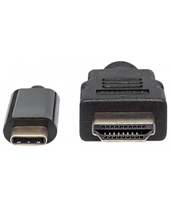 ic intracom MANHATTAN 152235 Manhattan Kabel monitorowy adapter USB-C na HDMI 4K M/M czarny 1m