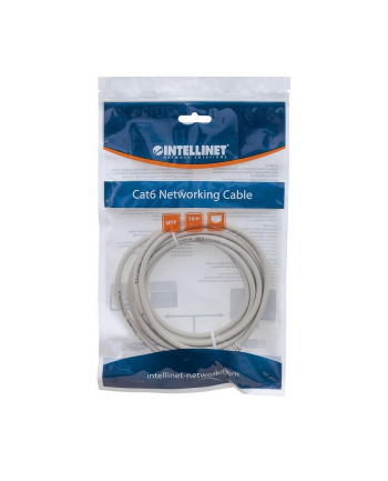 ic intracom INTELLINET 340373 Intellinet patch cord RJ45, kat. 6 UTP, 1m szary, 100% miedź