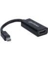 ic intracom MANHATTAN 151528 Manhattan Kabel adapter Mini DisplayPort na HDMI M/F 1080p Full HD 15cm czarny - nr 16