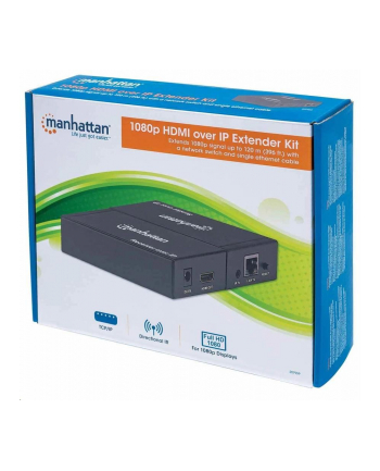 ic intracom MANHATTAN 207959 Manhattan Extender AV HDMI over IP, Cat6/6a/7 1080p do 120m IR