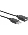 ic intracom MANHATTAN 338653 Manhattan Przedłużacz USB 2.0 A-A M/Ż 1,8m czarny - nr 4